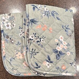 Lucky Brand Light Sage Green Quilted shams